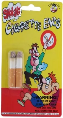 New Pack Of Fake Lit Cig Fag Ends Practical Joke Prank Gag Party Bag Fillers • £3.45