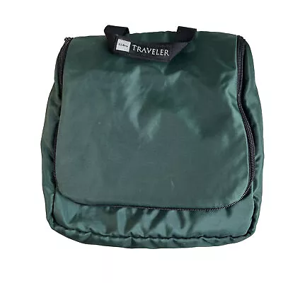 L.L. BEAN Personal Organizer Travel Toiletry Bathroom Bag Large Green Traveler ￼ • $26.99