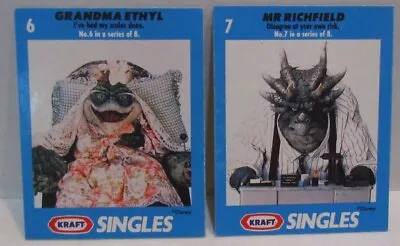 Kraft Singles Jim Henson Dinosaur Cards #6 7 Australian Issue 1992 • $13.66