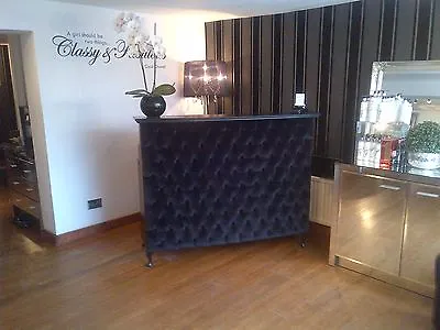 Reception Desk With Padded Front - Other Colours And Fabrics Available  • £695