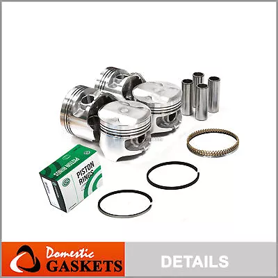 Pistons And Rings Fit Acura Integra Honda ZC P29 1.6 Liter D16A1 • $99.99