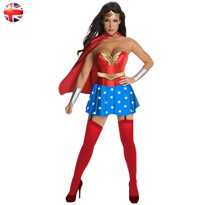 £25.99 • Buy Adult Superhero Wonder Woman Costume Halloween Cosplay Party Fancy Dress Outfit