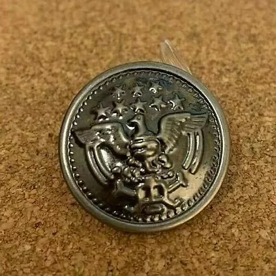 £3.50 • Buy Military Coat Of Arms , Eagle And Stars, Sewing Buttons Antique Grey 4 Sizes MB6