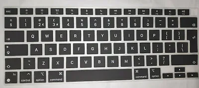 ECO ULTRATHIN UK EU Keyboard Cover For Apple MacBook AIR 13 A2337 (M1) 2020 Blck • £3.95