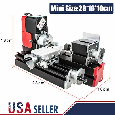 Mini Size Lathe Machine DC 12V DIY Miniature Metal Multifunction 20000Rev/min • $170.04