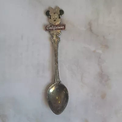 Vintage Disney Minnie Mouse California Pink Bow Souvenir Spoon • $4.95