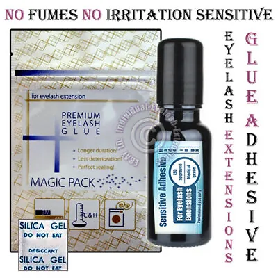 SENSITIVE NO FUMES IRRITATION SMELL ADHESIVE GLUE EYELASH EXTENSIONS 1-2 Second • £119.99