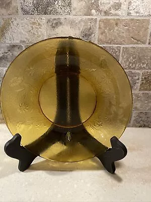 6-vtg-soup Bowls 8”d -  Vereco Duralex-amber Glass-made In France Floral Rim • $35