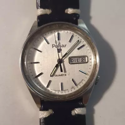 Men's Watch  Pulsar  Vintage Seventies Steel '70 Rare Original Japan • $172.57