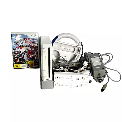 Nintendo Wii Console Bundle Controllers Nunchuk Games Accessories RVL-001 Bundle • $159.99