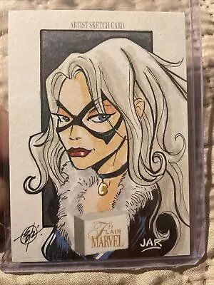 2019 Marvel Flair Benitez/Ramirez Jar 1/1 Sketch Card Black Cat • $4.25