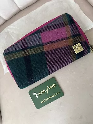 House Of Tweed Tartan Purse - 70% Wool • £18