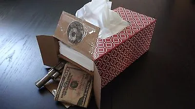 Tissue Box Secret Stash Spot Hidden Safe Money Gun Valuables Magnetic Diversion • $25