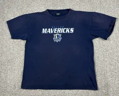 VTG Dallas Mavericks Shirt Mens Extra Large Blue Short Sleeve NBA Basketball 90s • $14.97