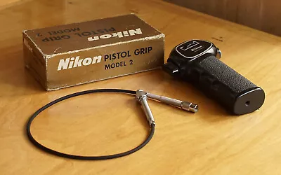 NIKON Vintage Pistol Hand Grip Model 2 With Cable Shutter Release Grt Condition • £55.16