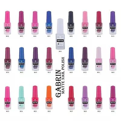 Gabrini Matte Nail Polish - Nail Colors - Matte Nail Varnish - Top Quality- 13ml • £3.99