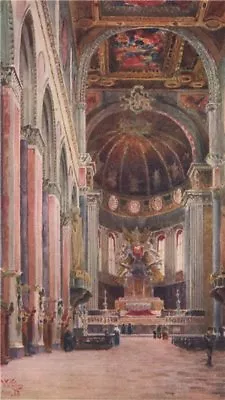 £4.99 • Buy NAPOLI. 'Interior Of The Cathedral, Naples' By William Wiehe Collins 1911