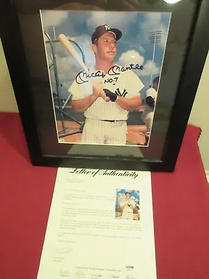 Framed Mickey Mantle Signed Auto Autograph 8x10 Photo PSA/DNA PSA 10 Signature • $999.99