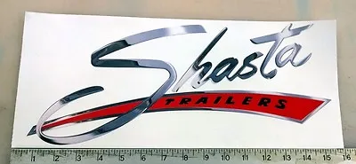 Vintage Shasta Large Red Camper Trailer RV Sticker Decal 15 X6.5  • $32.49