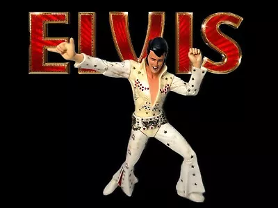 Elvis Figurine Collectible Rock N Roll Legend 6.5” • $11.04