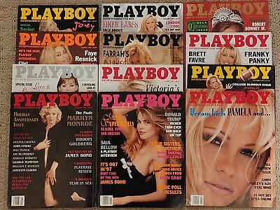 1997 Playboy Magazine Full Year - 12 Issues With Centerfolds; PAM ANDERSON!  • $40