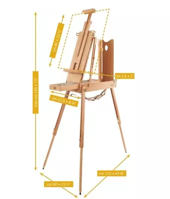 Used Mabef M23 French Easel Sketch Box Freestanding Made In Italy • $160