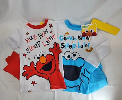 Childrens Sesame Street Pajama Singles Cookie Monster / Elmo 2T 3T 4T 5T Sizes • $8.99