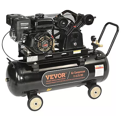 VEVOR 21 Gallon Gas Powered Air Compressor 7HP 9CFM@115PSI 115PSI Max Pressure • $680.99