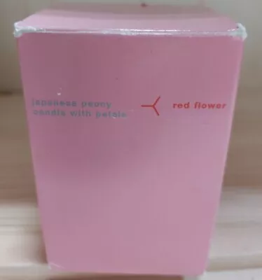 Red Flower Ex Liberty Of London Candle Strong Japanese Peony Scent 35hr Burn • £5