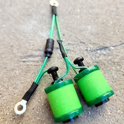 1  8-32 Tattoo Machine Parts Coils 8 Wrap Green Washers W/ Lime & Candy Green • $52.27