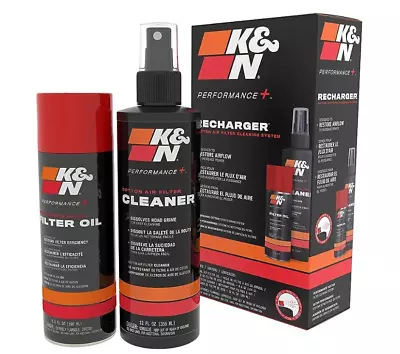 K&N Recharger/Filter Cleaning Kit Aerosol 99-5000 Oil Engine Cleaner Care Spray • $29.50