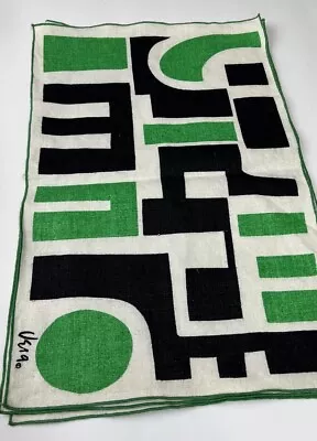 Vera Bradley Rectangular Table Placemats Preowned Good Condition Black Green 💚 • $28.05