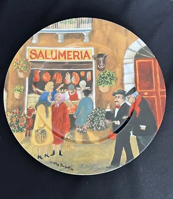 Williams-Sonoma  Tuscan Storefronts  Made In Germany - Guy Buffet 11  Plate 1997 • $25
