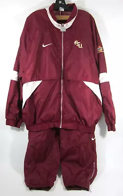 Vintage 1999 Nike X FSU Seminoles Windbreaker Track Suit Jacket + Pants Men 2XL • $99.99