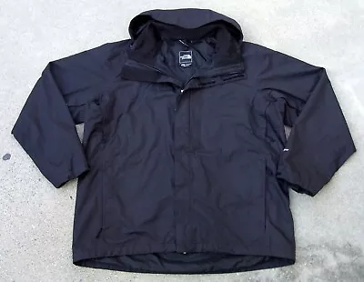 The North Face HyVent Waterproof Rain Snow Jacket Men's Sz XL Black • $20