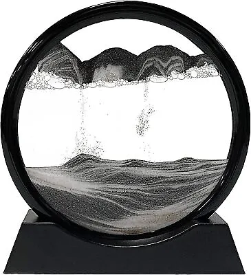 1/2PK 3D Sand Moving Sand Frame Art Picture Glass Scene Dynamic Display Flowing • $18.99