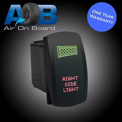 Rocker Switch 618GR 12 Volt RIGHT SIDE LIGHT Carling Type Laser Arb Tjm Off Road • $18