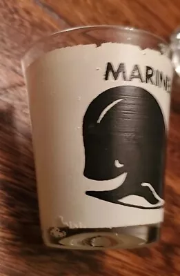Vtg Marineland Tan Black Whale Shot Glasses Combine Shipping • $2.99
