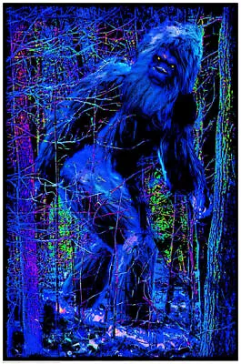 Bigfoot - Non-flocked Blacklight Poster 24  X 36  • $13.49