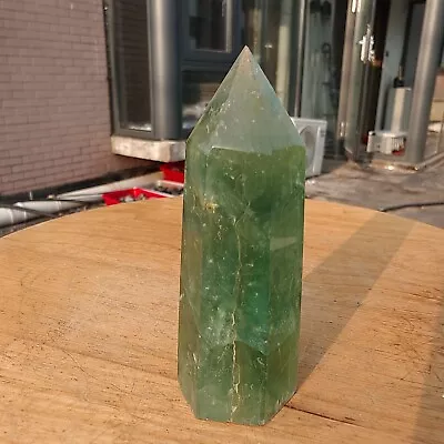 155g Natural Rare Fluorite Obelisk Quartz Crystal Healing Reiki Tower Point B040 • $0.01
