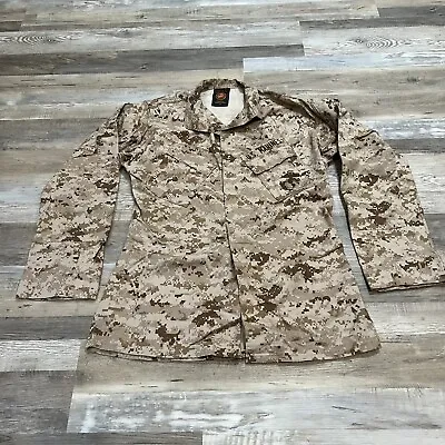 US Military Issue USMC Marine Combat Shirt Desert MARPAT Medium X-Long • $10