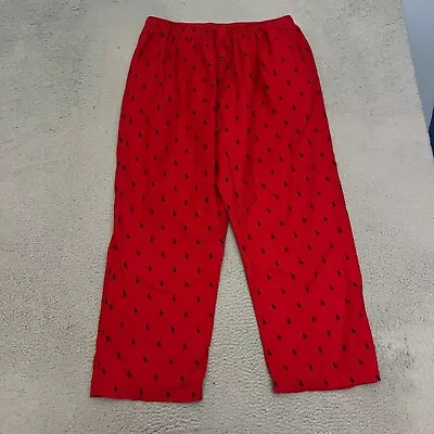 Polo Ralph Lauren Sleepwear Pants Mens Size XL 40-42 Red PJ • $14.99