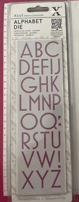 $15.92 • Buy Xcut Alphabet Strip Die ~ Art Deco ~ Cuttlebug Sizzix Spellbinders Compatible