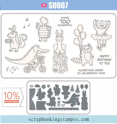 ZANY ZOO Metal Cutting Die And Stamps Diy Scrapbooking Handmade Paper 2023 • $13.88