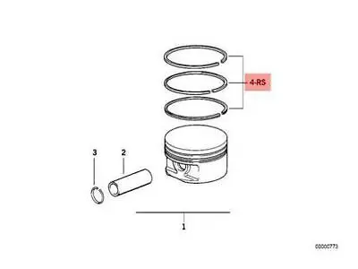 Oem Bmw 3 5 E34 E36 Z3 Repair Kit 1x Piston Rings 11251739442 Genuine New • $85.90