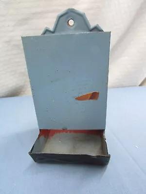 Wall Mount Antique Tin Match Box Holder • $7.99