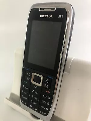 £6.79 • Buy Nokia E51 Silver Orange Network Mobile Phone Incomplete 2.0  Display Screen     