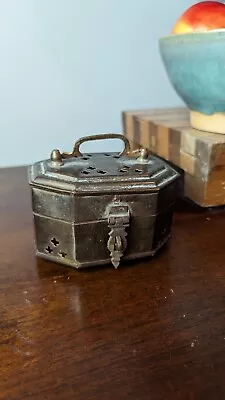 Vintage Brass Potpourri Trinket Jewelry Box • $15