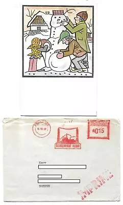 QSL Radio Prague Praha CSSR Czechoslovakia 1957 Christmas Greeting Peace  DX SWL • $3.50