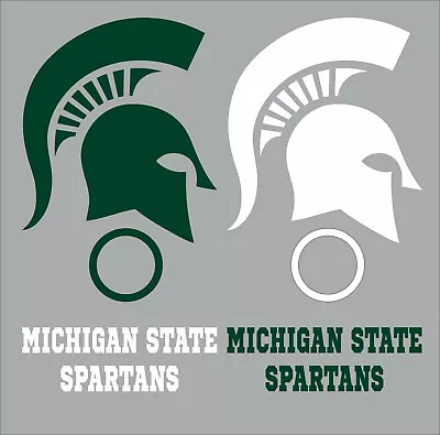 Michigan State Spartans Cornhole Set Of 8 Vinyl Decals Cornhole Board Decals • $42.53